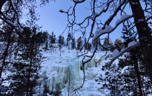 Découverte des cascades de glace de la réserve naturelle de Korouoma