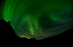 northern lights display in Iceland